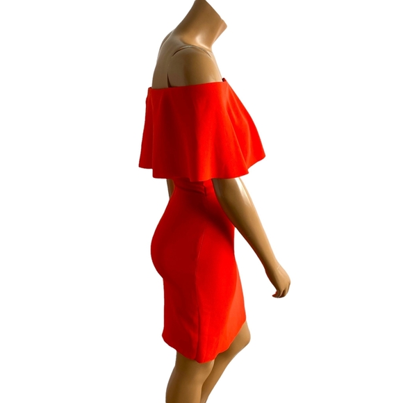 Reiss Orange Dress Size 4 - Picture 3 of 10